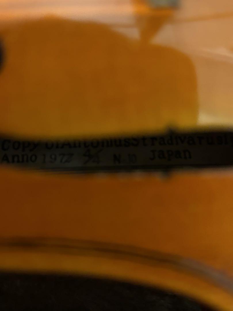 バイオリン SUZUKI スズキ 1972　4/4　No.10/ VIOLIN