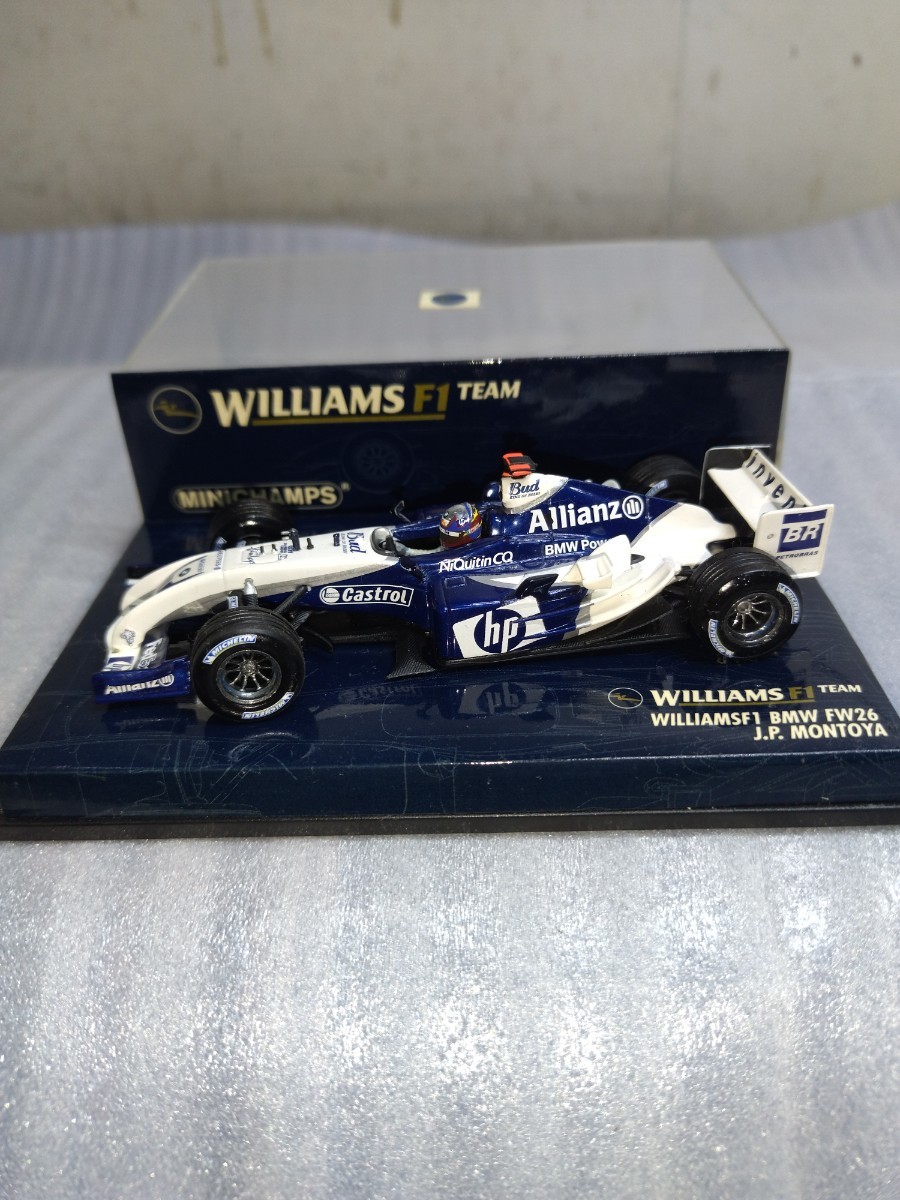 ミニチャンプス PMA 1/43 WILLIAMS ウィリアムズ F1 BMW FW26 J.P.モントーヤ 2004 #3 400040003_画像1