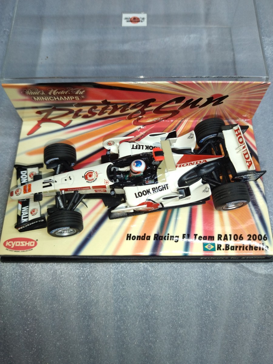 ミニチャンプス 1/43 ホンダレーシング Honda Racing F1 Team RA106 2006 R.Barrichello 京商 MINICHAMPS バリチェロの画像5