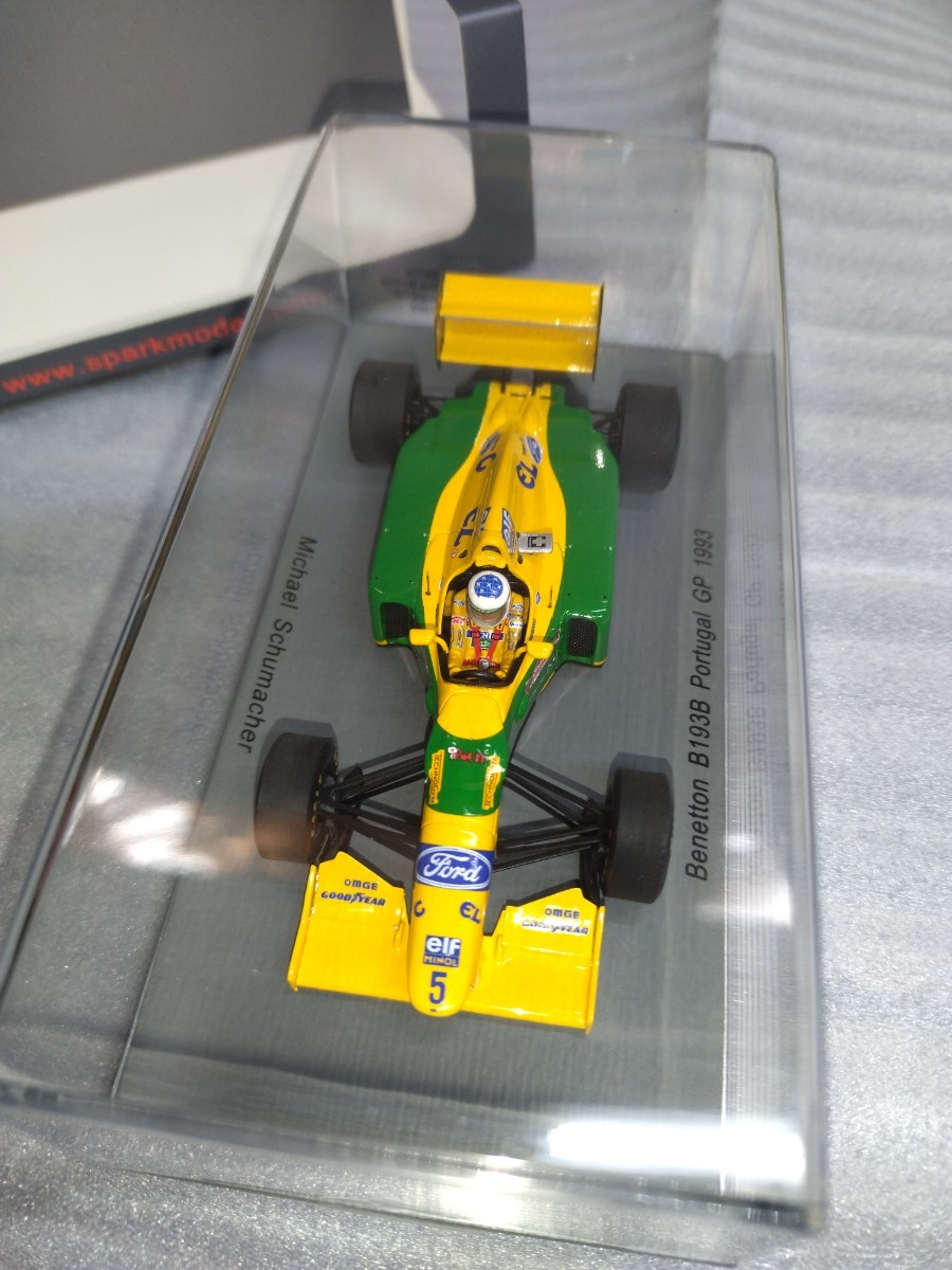 Spark スパーク 1/43 Benetton ベネトン B193B M.シューマッハ ポルトガルGP 1993 S4774_画像6