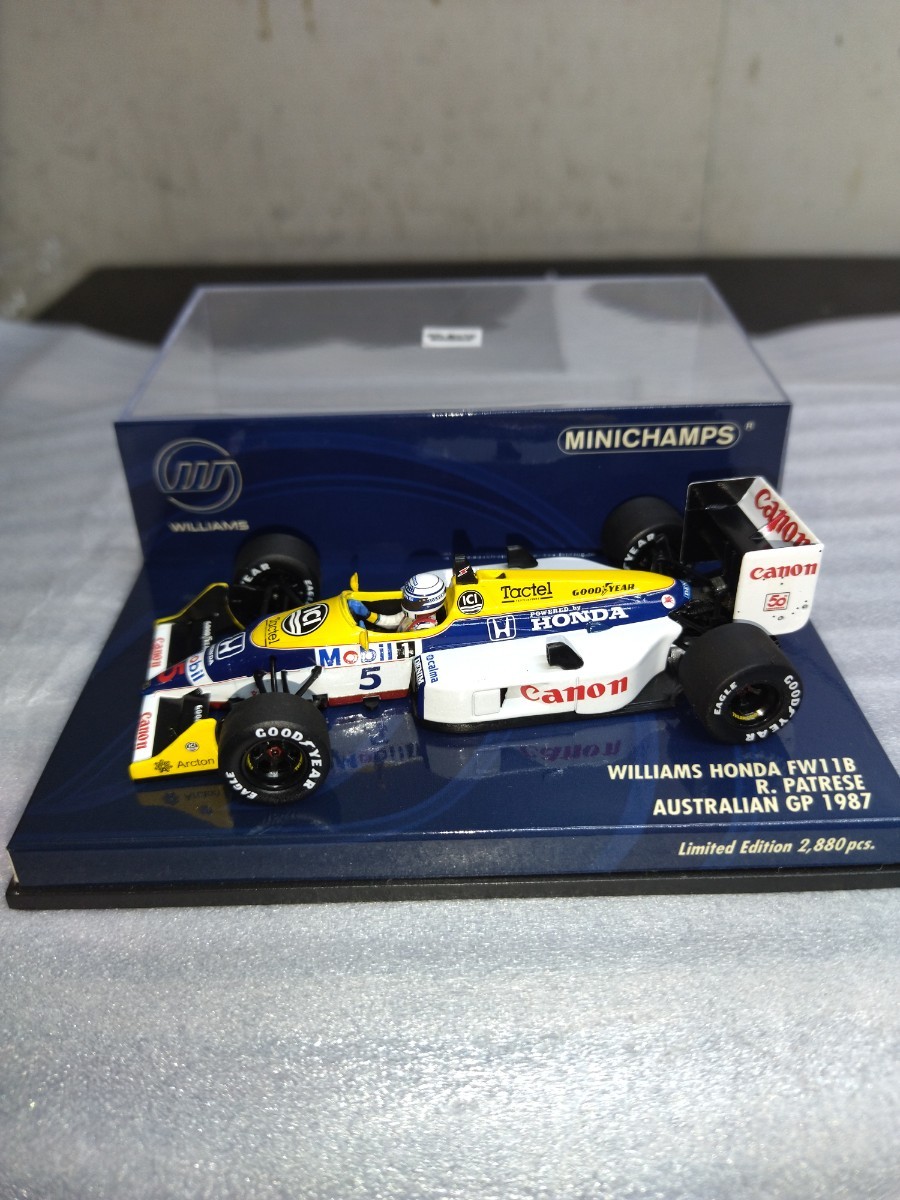 PMA ミニチャンプス 1/43 Williams Honda ウィリアムズホンダ FW11B R.パトレーゼ オーストラリアGP 1987 #5 400870095の画像1