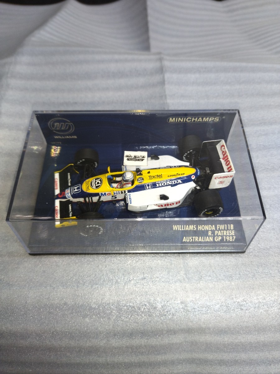 PMA ミニチャンプス 1/43 Williams Honda ウィリアムズホンダ FW11B R.パトレーゼ オーストラリアGP 1987 #5 400870095の画像3