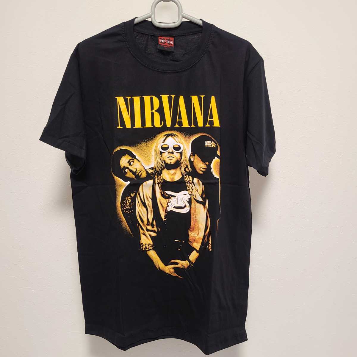 ★送料230円★ニルヴァーナ ニルバーナ NIRVANA★バンドTシャツ★L★ブラック黒★バックプリント有_画像1