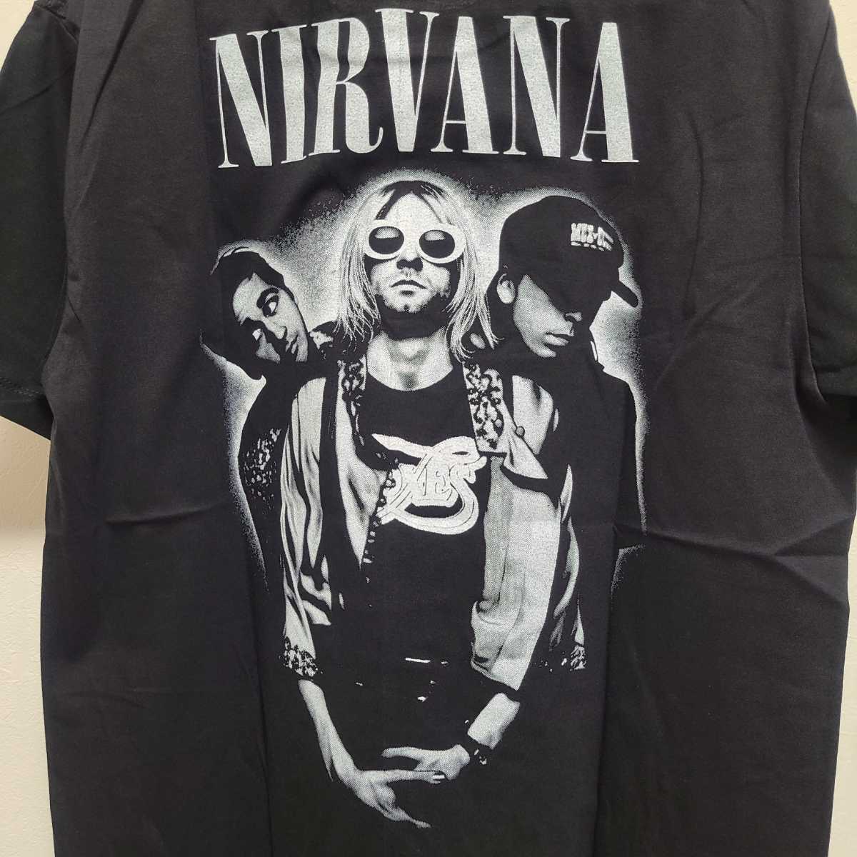 ★送料230円★ニルヴァーナ ニルバーナ NIRVANA★バンドTシャツ★L★ブラック黒★バックプリント有_画像4