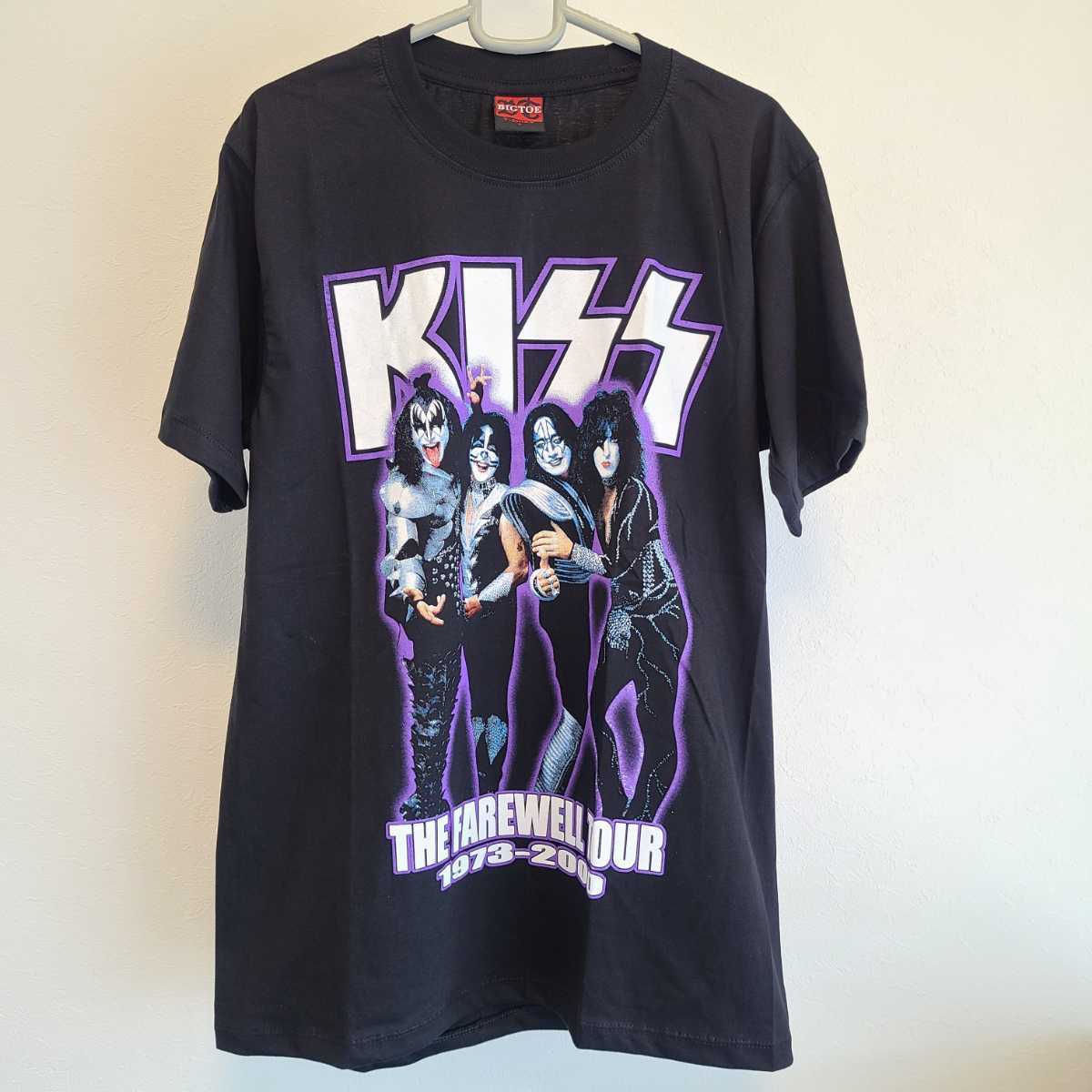 ★送料230円★キッス(KISS)★The Farewell Tour 1973-2000★バンドTシャツ★サイズL★ブラック黒★バックプリント有★コットン綿100%_画像1