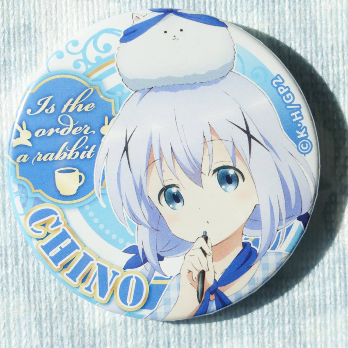 【新品】ご注文はうさぎですか?? ごちうさ 缶バッジ チノ 069_画像1