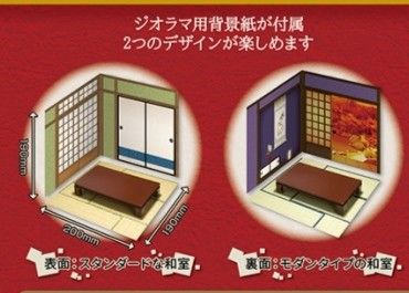 リーメント　ぷちサンプルシリーズ　今日は贅沢お寿司の日　テーブル・座布団・ジオラマ用背景紙　ミニチュア　ドールハウス