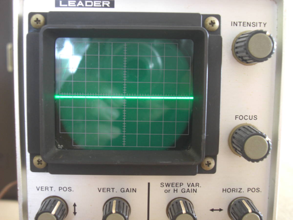 オシロスコープ LEADER LBO-310 HAM OSCILLOSCOPE 通電確認 オシロスコープ LEADER LBO-310 HAM OSCILLOSCOPE 通電確認