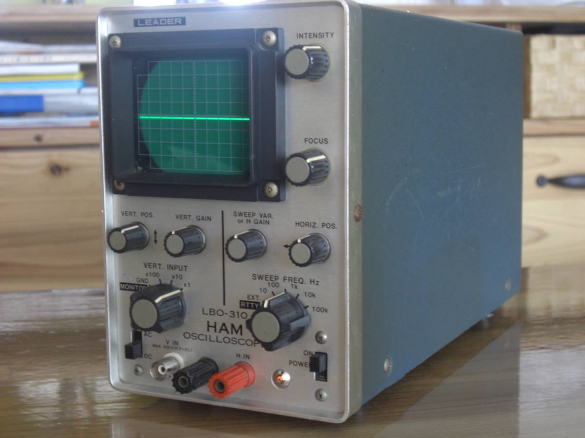 オシロスコープ LEADER LBO-310 HAM OSCILLOSCOPE 通電確認 オシロスコープ LEADER LBO-310 HAM OSCILLOSCOPE 通電確認