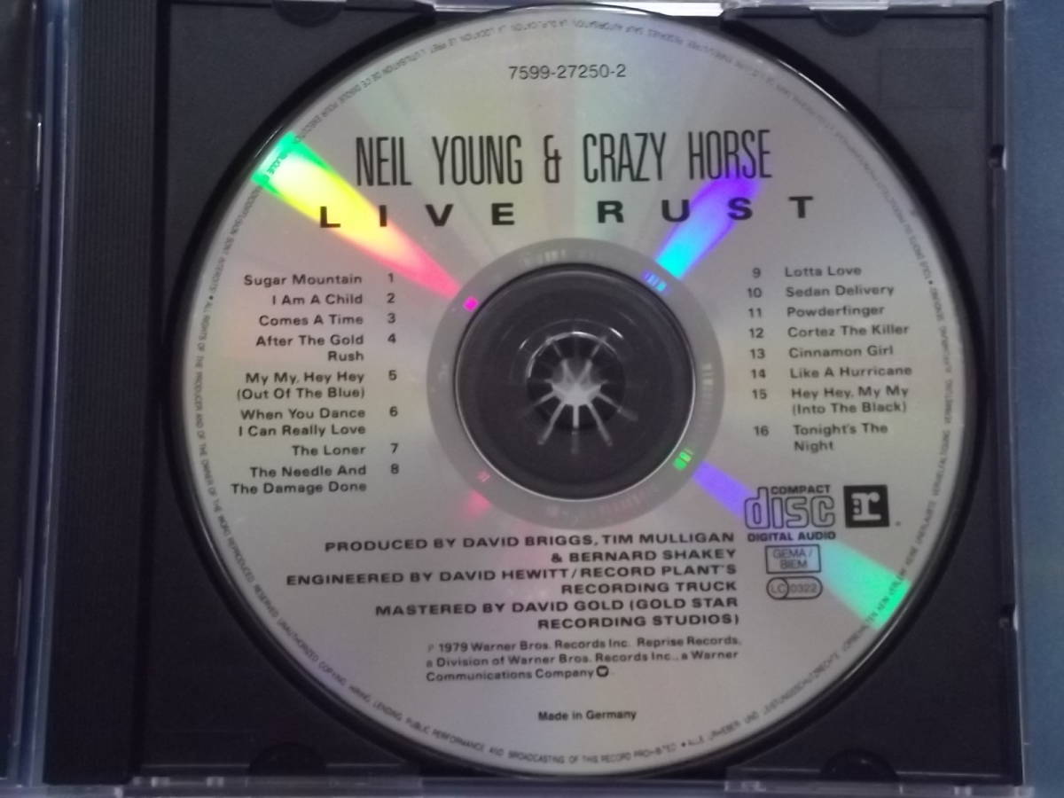 【中古】Neil Young　& Crazy Horse「Live Rust」【輸入盤】_画像2