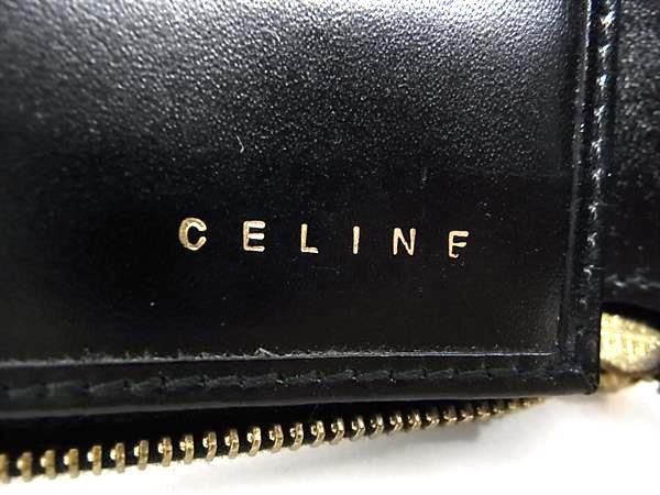 1円 ■極美品■ CELINE セリーヌ マカダム柄 PVC×レザー 二つ折り ラウンドファスナー 財布 ウォレット 小銭入れ ブラウン系 AW2154_画像7