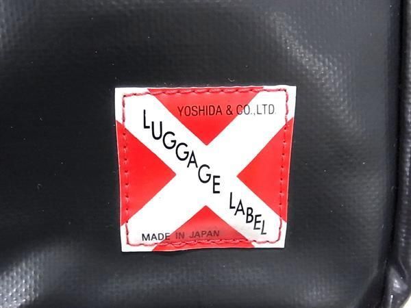 1円 ■美品■ LUGGAGE LABEL ラゲッジレーベル 吉田カバン PVC クラッチバッグ セカンドバッグ メンズ ダークグレー系 CD1179_画像5