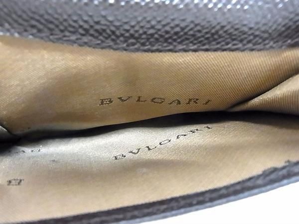 1円 ■美品■ BVLGARI ブルガリブルガリ レザー 二つ折り 財布 ウォレット 小銭入れ 札入れ レディース メンズ ブラウン系 AU9598_画像5