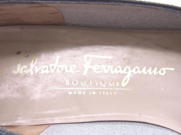 Salvatore Ferragamo フェラガモ ガンチーニ パテントレザー 表記サイズ6 (約23.5cm) パンプス 靴 シューズ ブラック系 DD4254_画像5