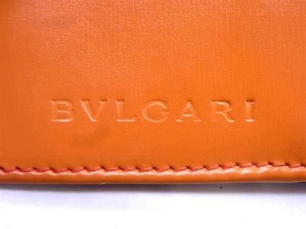 1円 BVLGARI ブルガリ ロゴマニア キャンバス×レザー 二つ折り 財布 ウォレット レディース ブラック系×ブラウン系 AU9002_画像6