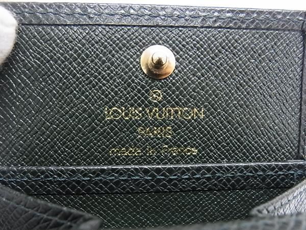 1円 ■美品■ LOUIS VUITTON ルイヴィトン M30384 タイガ ポルトモネ ボワット コインケース コインパース 小銭入れ グリーン系 AW2727_画像4