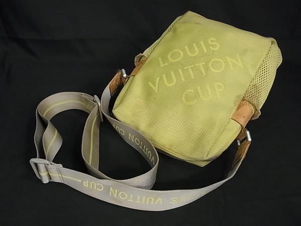 1円 LOUIS VUITTON ルイヴィトン M80636 ダミエジェアン ウェザリー ルイヴィトンカップ ショルダーバッグ ライトグリーン系 AV6064_画像3