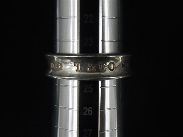 1円 ■美品■ TIFFANY＆Co ティファニー 1837 ナロー SV925 リング 指輪 アクセサリー 約24号 メンズ レディース シルバー系 AW2649_画像4