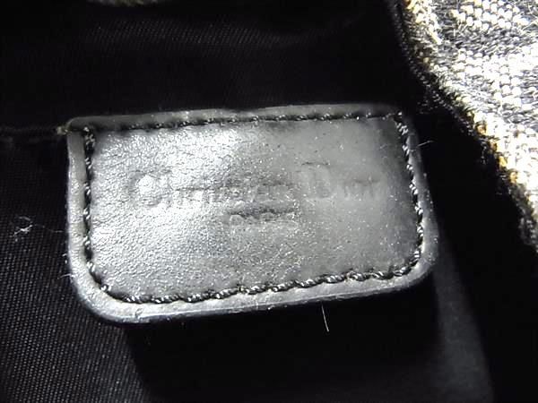 1円 ChristianDior クリスチャンディオール トロッター キャンバス ハンドバッグ トート レディース ブラウン系×ブラック系 AX3495_画像6