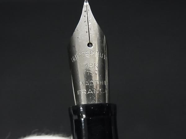 1円 WATERMAN ウォーターマン ペン先18K 750 18金 万年筆 筆記用具 文房具 ステーショナリー シルバー系×ブラック系 AV4700_画像4