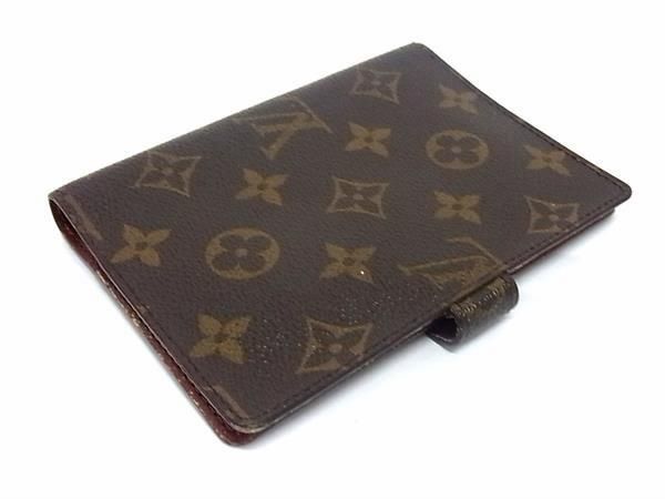 1円 LOUIS VUITTON ヴィトン R20005 モノグラム アジェンダPM 6穴式 手帳カバー スケジュール帳 レディース メンズ ブラウン系 CE0281_画像2