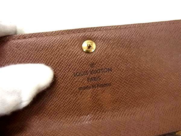 1円 LOUIS VUITTON ルイヴィトン M61734 モノグラム ポルトフォイユ サラ 二つ折り 財布 ウォレット レディース ブラウン系 BG7758_画像6