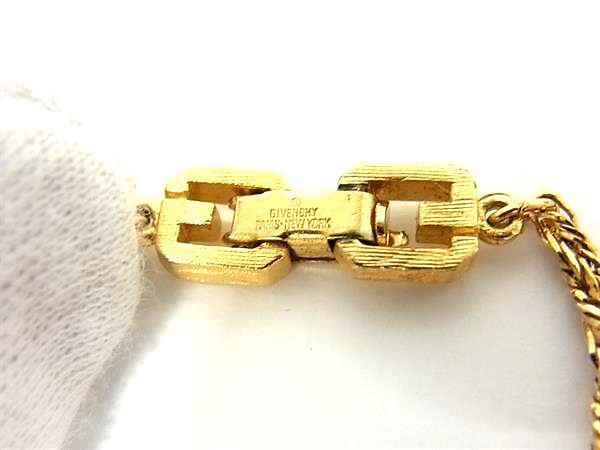 1円 ■極美品■ GIVENCHY ジバンシィ ヴィンテージ ブレスレット アクセサリー メンズ レディース ゴールド系 CE0388_画像3