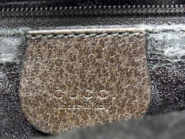 1円 GUCCI グッチ 000 2058 0307 レザー 2WAY ハンドバッグ ショルダー 肩掛け レディース ブラウン系 BG8101_画像6