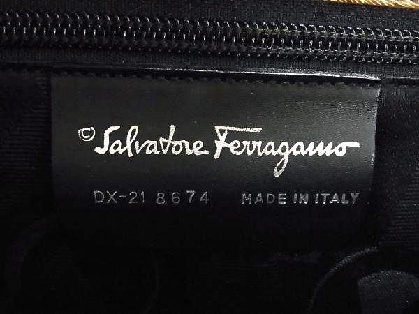 1円 ■美品■ Salvatore Ferragamo フェラガモ ガンチーニ レザー 2WAY ハンドバッグ リュックサック レディース ブラウン系 AV7487_画像6