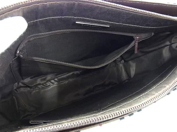 # new goods # unused # BURBERRY Burberry noba check nylon canvas × leather tote bag handbag beige group AX3403