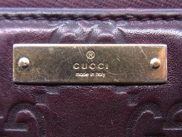 1円 GUCCI グッチ 112724 GG柄 グッチシマ レザー ラウンドファスナー 長財布 ウォレット レディース ブラウン系 BG8161_画像5