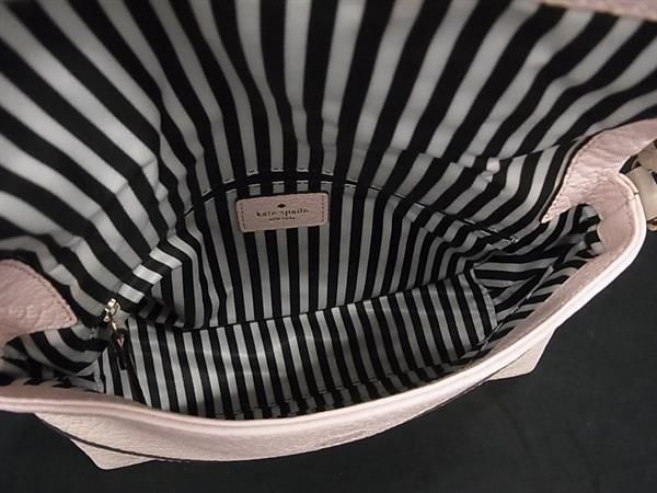 1円 ■美品■ kate spade ケイトスペード WKRU2482 ミニマリア レザー タッセル 2WAY ハンドバッグ ショルダー ライトピンク系 BJ0634_画像5