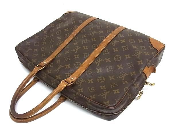 1円 LOUIS VUITTON ルイヴィトン M53361 モノグラム ポルトドキュマン ヴォワヤージュ ビジネスバッグ ブリーフケース ブラウン系 BG7740_画像3