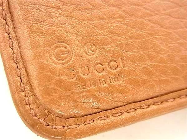 1円 ■美品■ GUCCI グッチ 346056 レザー 二つ折り 財布 ウォレット 小銭入れ 札入れ レディース ベージュ系 AV6884_画像6