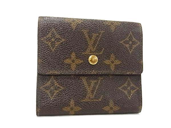 1円 LOUIS VUITTON ルイヴィトン M61652 モノグラム ポルトモネ ビエ カルトクレディ 三つ折り 財布 ウォレット ブラウン系 AV8040_画像1