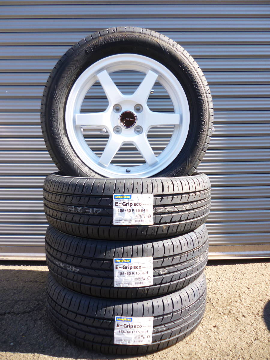 新品☆グッドイヤーEfficientGrip ECO EG01☆185/60R15☆4本☆ヤリス・アクア・フィットハイブリッド・シャトルハイブリッド・スイフト_画像1