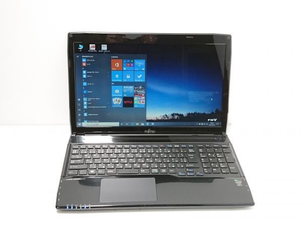 中古品★富士通(FUJITSU) LIFEBOOK AH53/M FMVA53MB/Core i7 4702MQ/8GB/750GB/Windows 10 Home/15.6型/Office Home and Business 2013付_画像1