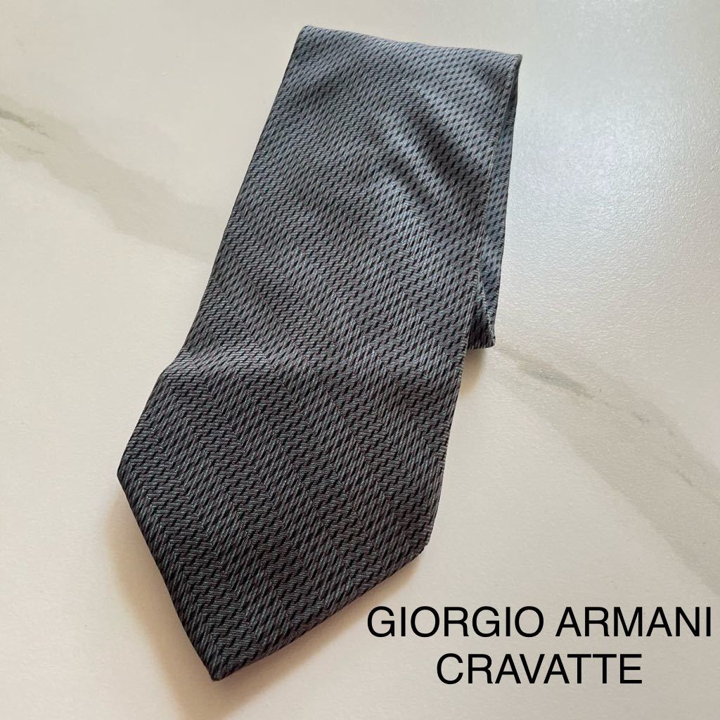 GIORGIO ARMANI CRAVATTE ネクタイ シルク イタリア製　総柄ネクタイ_画像1