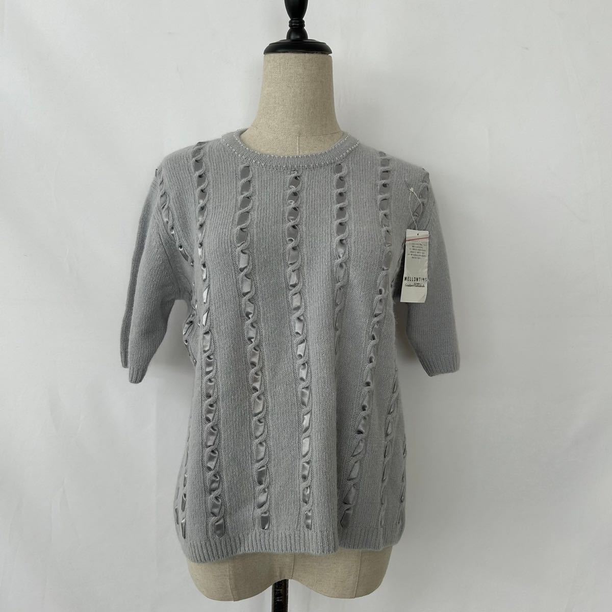  Гиндза цветок . кардиган свитер 2 шт. комплект новый товар не использовался Anne gola ансамбль вязаный sin ok лента кардиган HANABISHI