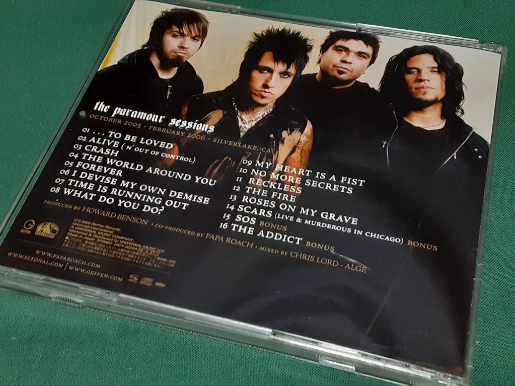 PAPA ROACH　パパ・ローチ◆『ザ・パラマー・セッションズ』日本盤SHM-CDユーズド品_画像3