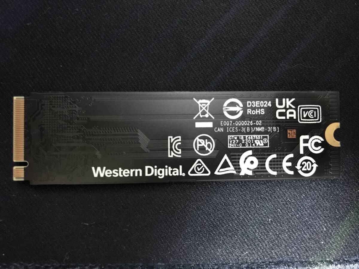 WD PC SN740 256GB NVMe 動作確認済 正常判定 使用時間10時間_2_画像2