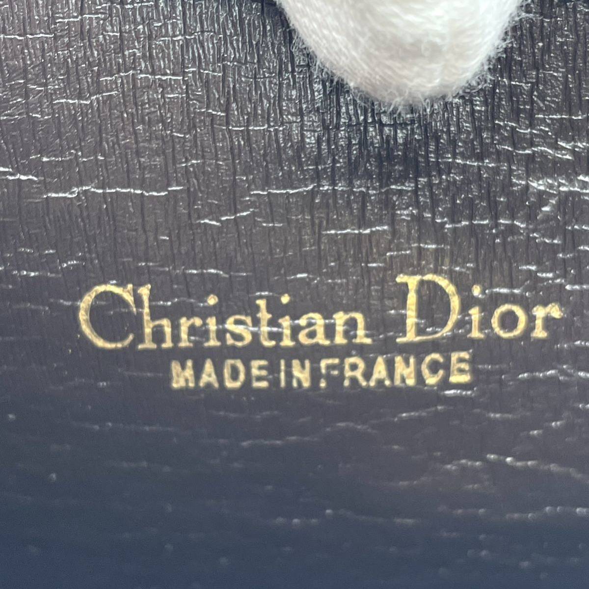 1円 極美品 Christian Dior クリスチャンディオール トロッター ハーフムーン ショルダーバッグ ワンショルダー CDロゴ ゴールド金具 _画像9