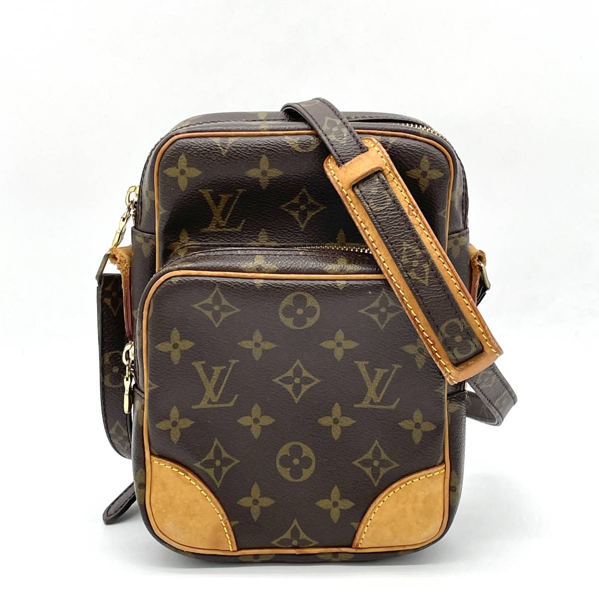 1円 べたなし LOUIS VUITTON ルイヴィトン モノグラム アマゾン ショルダーバッグ クロスボディ 斜めがけ M45236