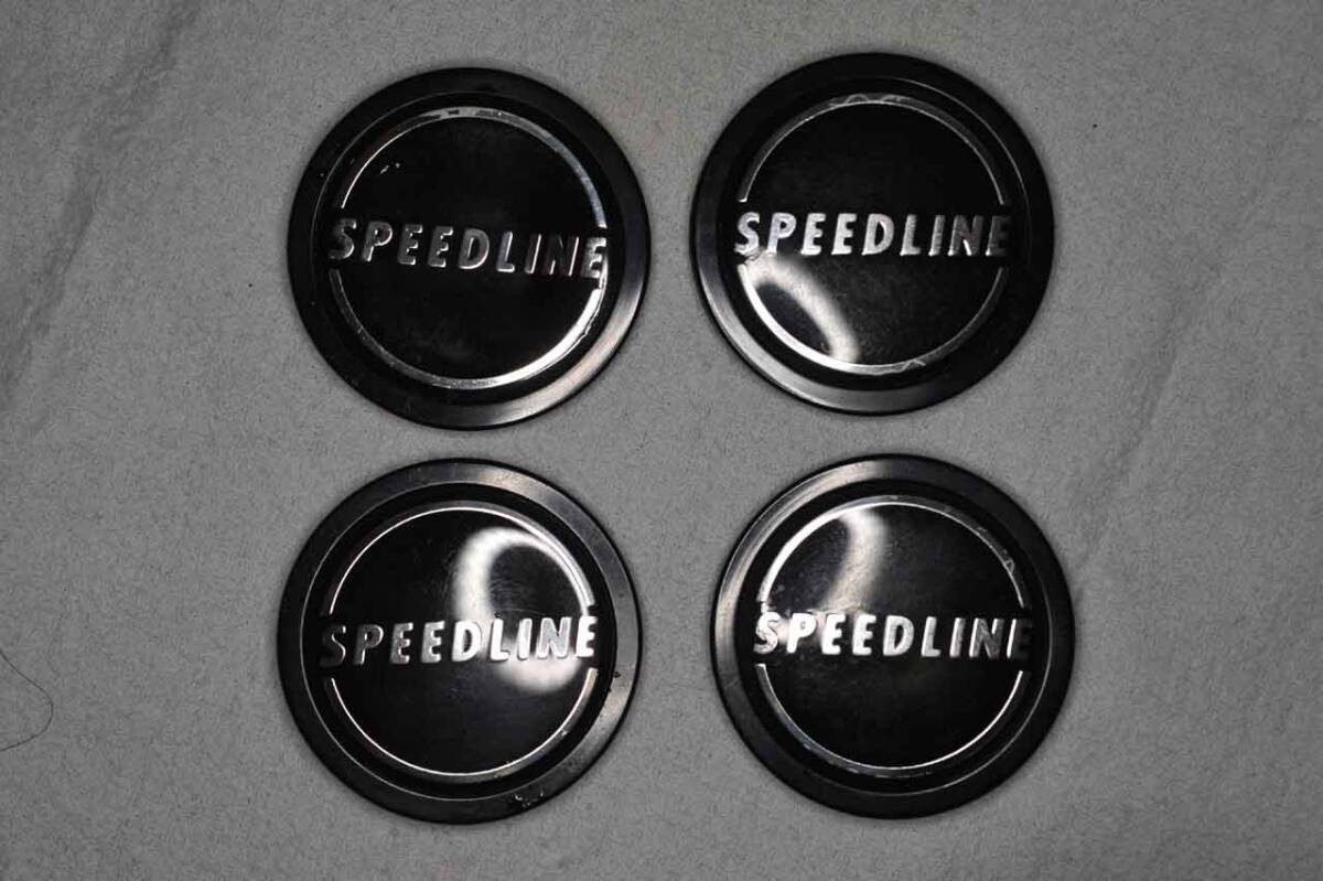 speedline スピードライン センターキャップ 4個セット USED品 （外径約59mm）_画像1