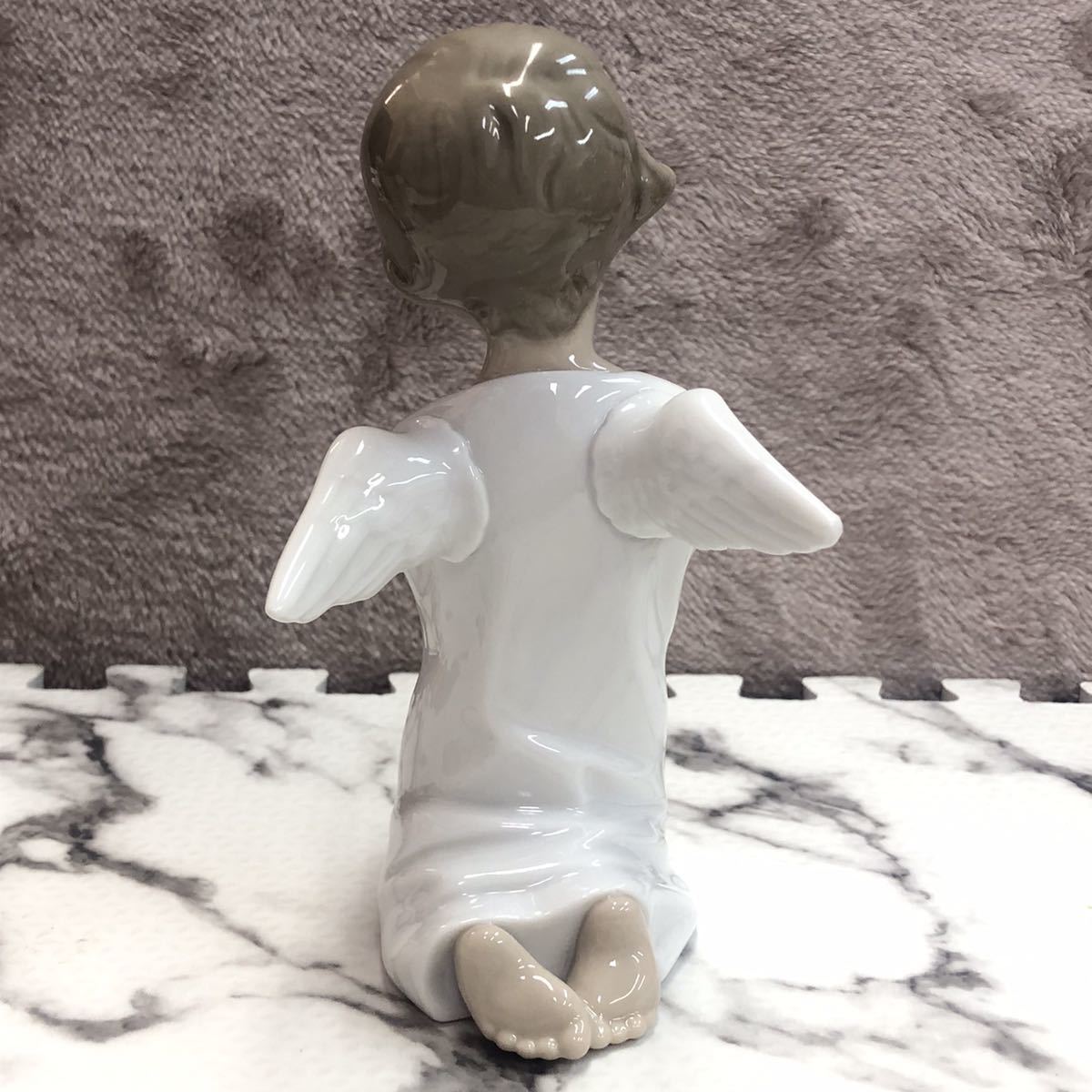 LLADRO No.4538 可愛いお祈り 天使 エンジェル リヤドロ フィギュリン 西洋 陶器人形 陶磁 陶芸 置物 オブジェ_画像3