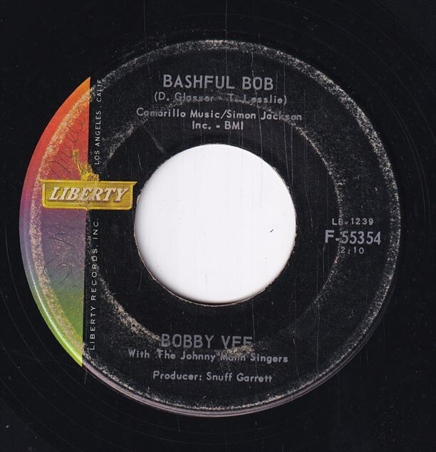Bobby Vee With The Johnny Mann Singers - Take Good Care Of My Baby / Bashful Bob (B) OL-CF446_画像1
