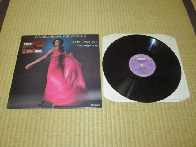 Wilhelmenia Fernandez ウィルヘルメニア・フェルナンデス NEGRO SPIRITUALS 黒人霊歌を歌う LP ピアノ George Darden ジョージ・ダーデン_画像2