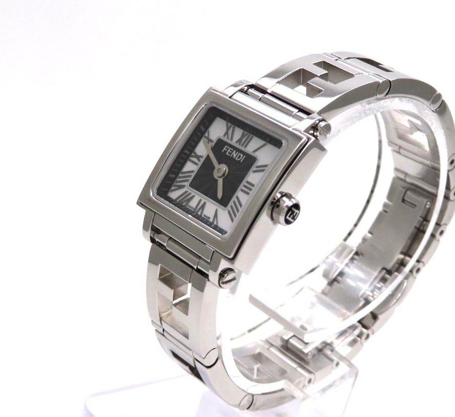 FENDI】フェンディ 時計 'クアドロミニ' 60500L ホワイトシェル FENDI】フェンディ 時計 'クアドロミニ' 60500L ホワイトシェル