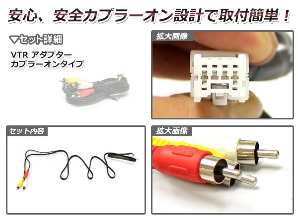 【メール便送料無料】 VTR入力アダプター 日産 エルグランド E51 H14.5～H19.10 外部入力 メーカーナビ用_画像2