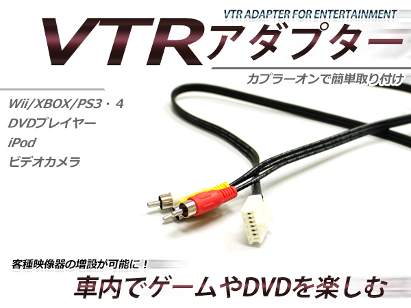 【メール便送料無料】 VTR入力アダプター ダイハツ NKCT-W59/D59 1999年モデル 外部入力 ディーラーオプションナビ用_画像1